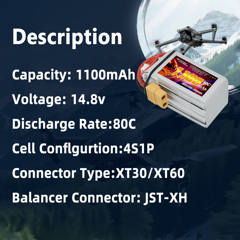 TERANTY 4S 1100mAh 80C/160C RC - Drone Battery 4S 리뷰 및 가격