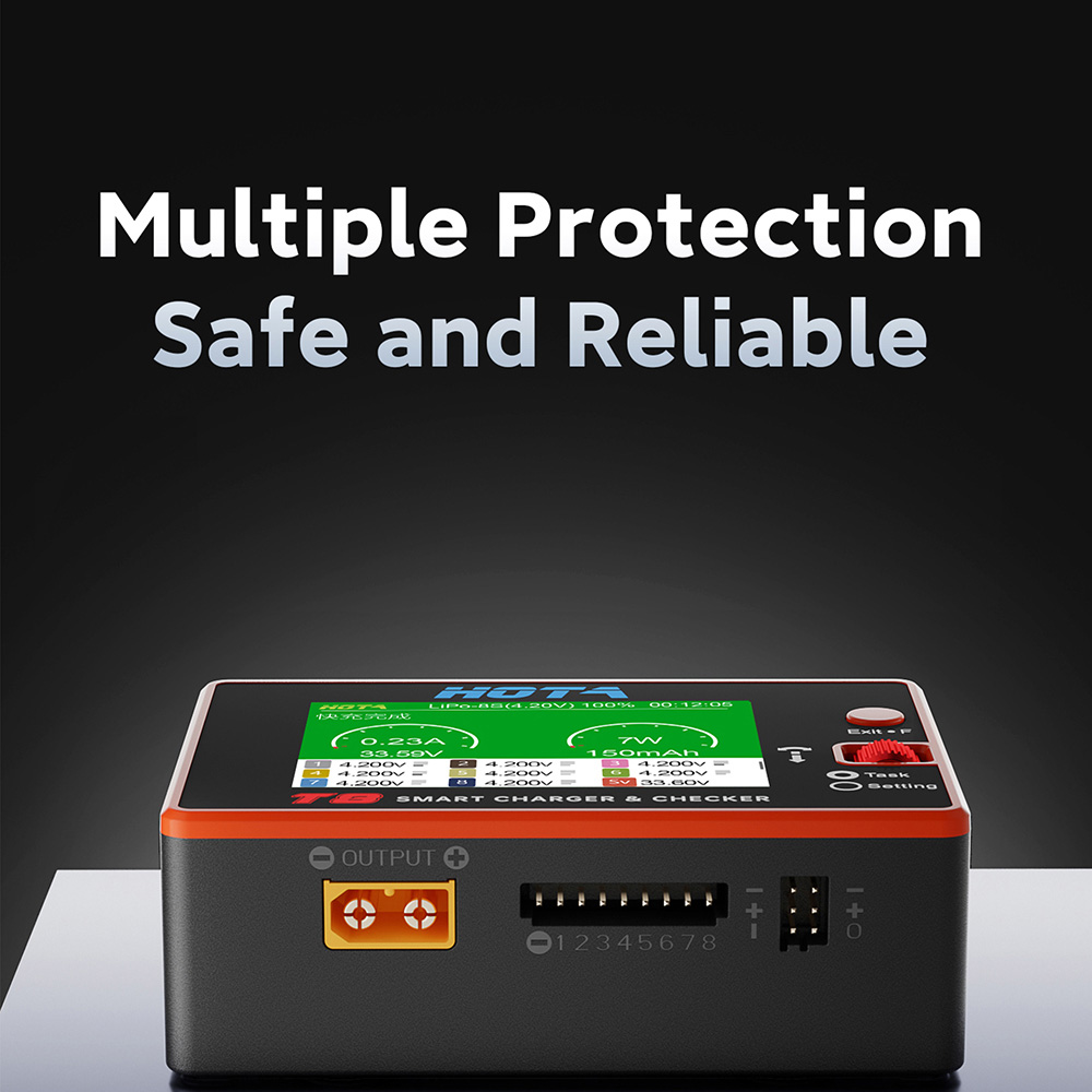 HOTA T8 스마트 밸런스 충전기 1-8S 리튬 배터 - Drone Battery Smart 리뷰 및 가격