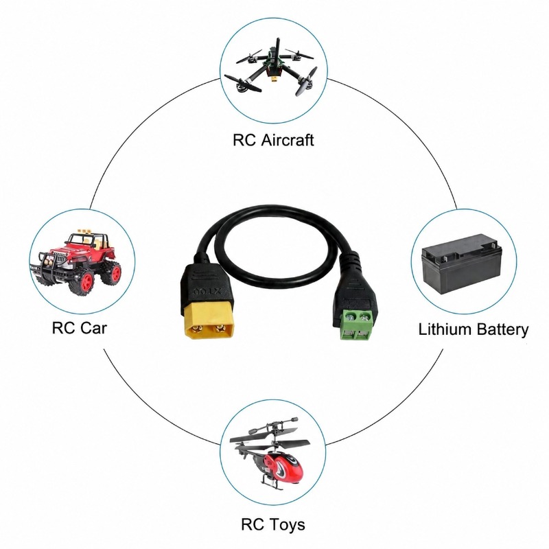 XT60 커넥터 남성-여성 2핀 나사 단자 블록 어댑터 - Drone Battery Balance Charger 리뷰 및 가격